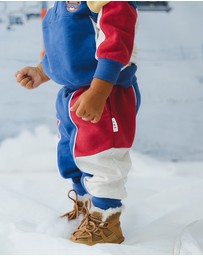 Huxbaby - Colour Block Spliced Pants - ICONIC EXCLUSIVE - Babies-Kids