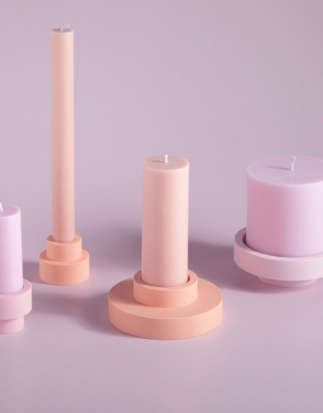 porter green - flipp lrg silicone unbreakable candle holder set