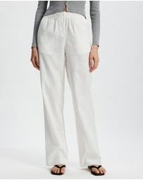 White By FTL - Robin Linen Pants