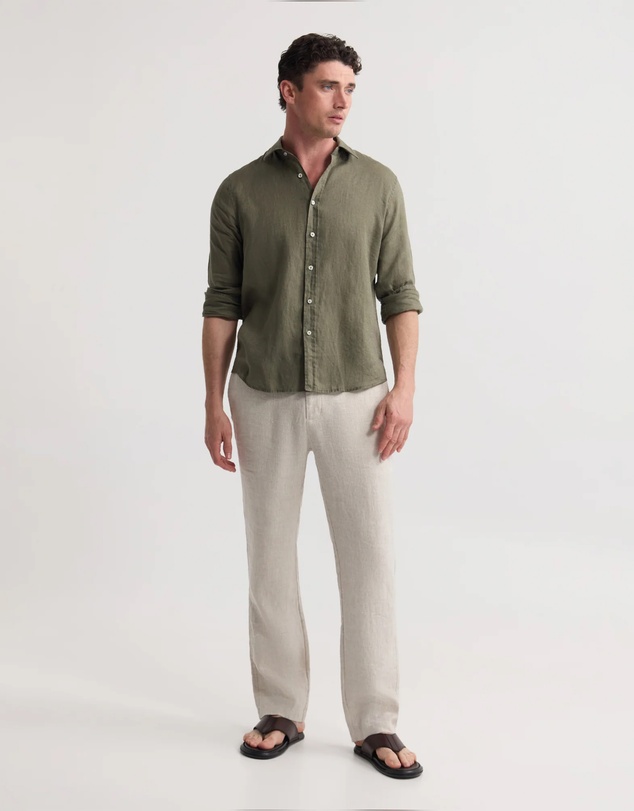 Oxford - Cooper Ls French Linen Shirt