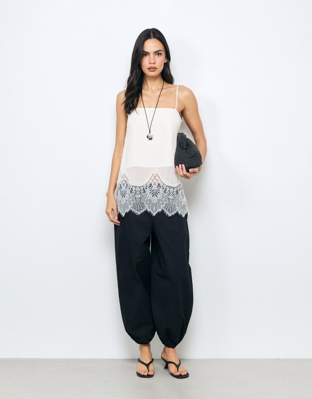 AERE - Tori Cuffed Barrel Pants