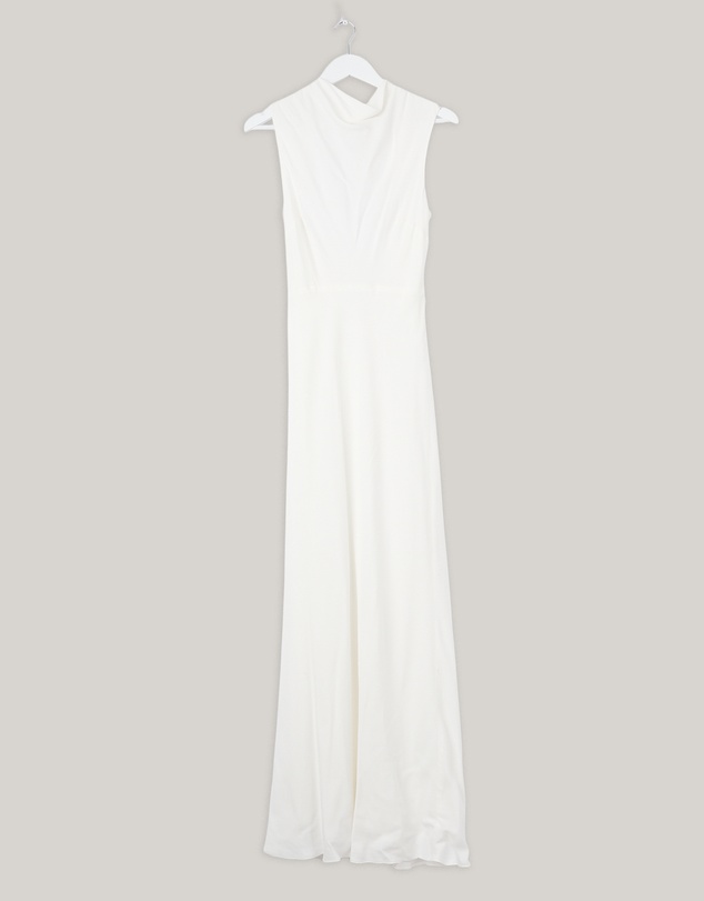 Revibe - Repaired Shona Joy Rio Cowl Open Back Maxi Dress - AU 10