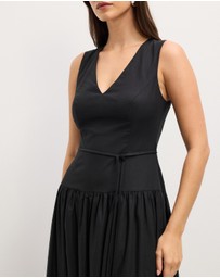 The Fated - Cleo Drop Waist Midi Dress