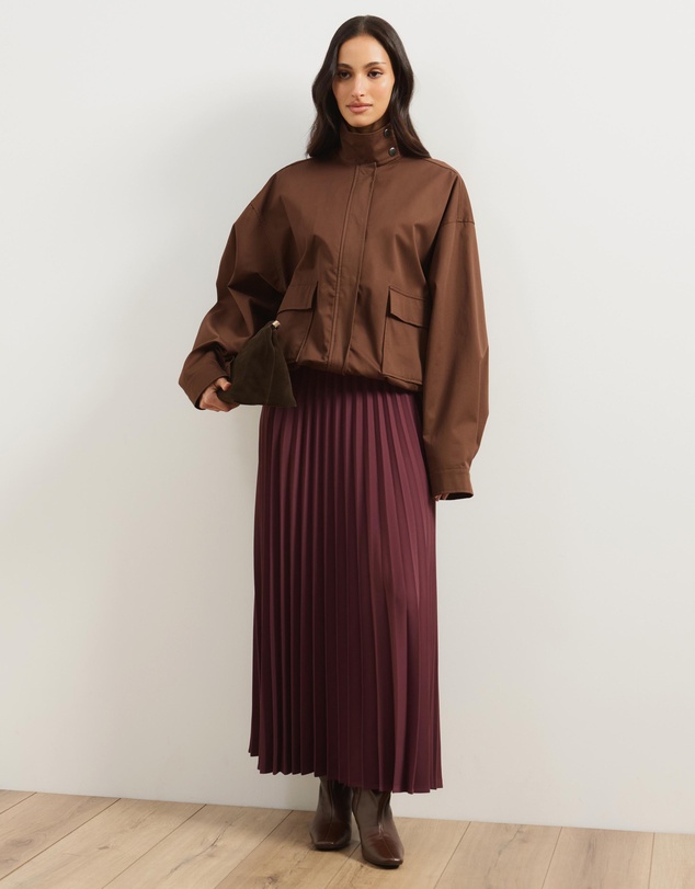 Atmos&Here - Evie Pleated Midi Skirt