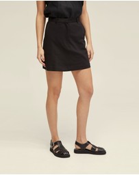 Oxford - Hepburn Cotton Blend Mini Skirt