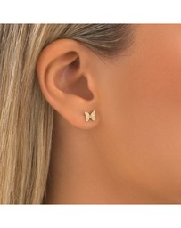 Michael Hill - Butterfly Stud Earrings in 10kt Yellow Gold