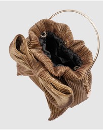 Olga Berg - Elise Pleated Top Handle