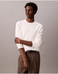 Calvin Klein - Cotton Textured Classic Crewneck Jumper