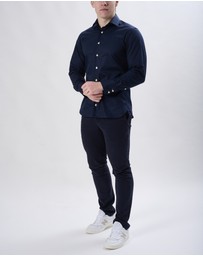 3 Wise Men - 3 Wise Men Sisa Navy Blue Shirt