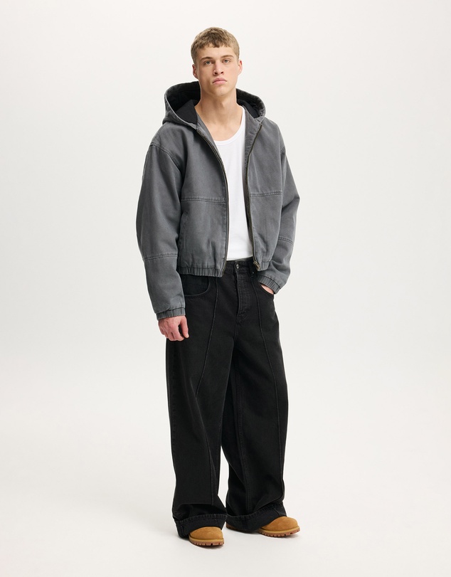 Cotton On - Cropped Hooded Bomber