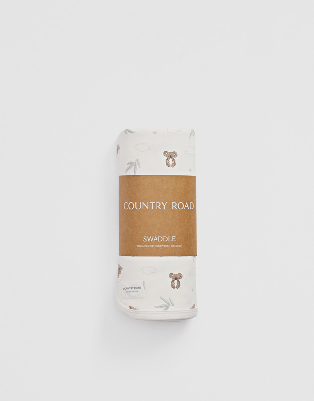 Country Road - Organically Grown Cotton Jersey Swaddle
