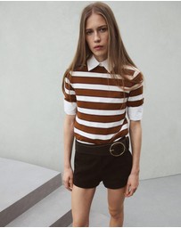 M.N.G - Short-Sleeved Knitted Sweater