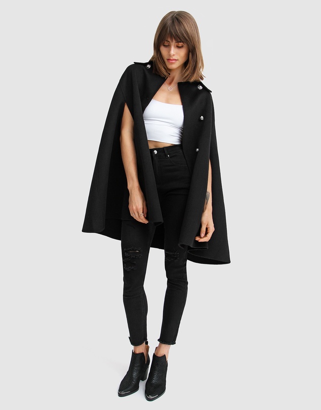 Belle & Bloom - On My Mind Wool Blend Cape