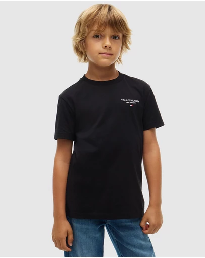 Tommy Hilfiger - Boys 8-16 Logo Jersey Crew Neck T-Shirt - Teens