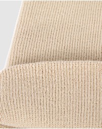 Max Alexander - European Made Beige Wool Beanie