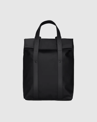 RAINS - Unisex 2 Way Tote Backpack Mini Black