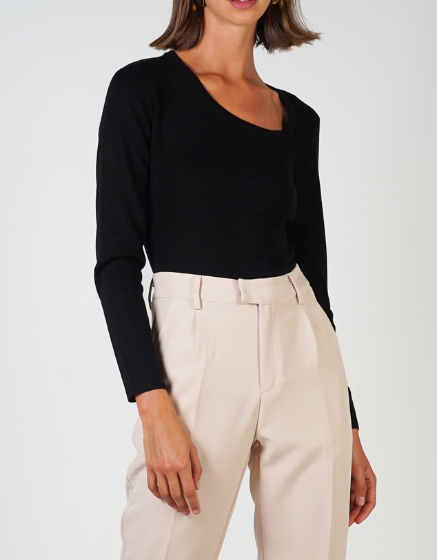 Lydan The Label - Tear Drop Neckline Knit