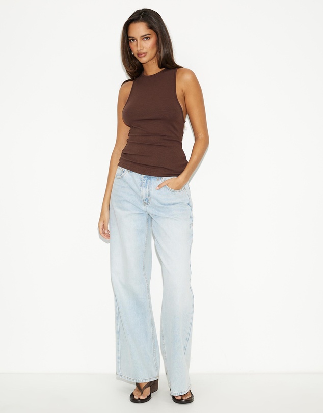 Dazie - Palmetto Racer Tank Top