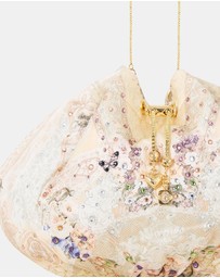Camilla - Drawstring Pouch Bag With Chain Strap