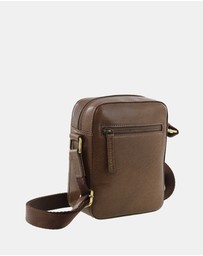Pierre Cardin - Pierre Cardin Men's Leather Classic Crossbody Bag