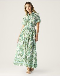 MOS The Label - Tara Print Shirt Dress