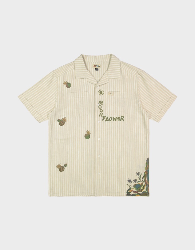 RVCA - Mens Mel G Moonlight Short Sleeve Shirt