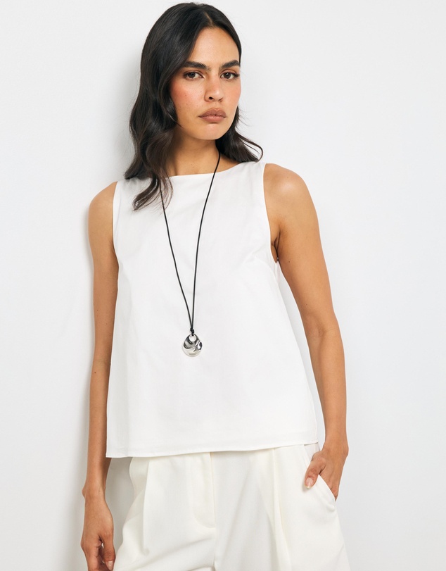 AERE - Vaila Cotton Poplin Top
