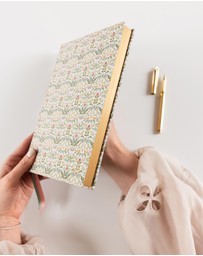 Bespoke Letterpress - Linen Bound Blank Journal - Bramblefloss