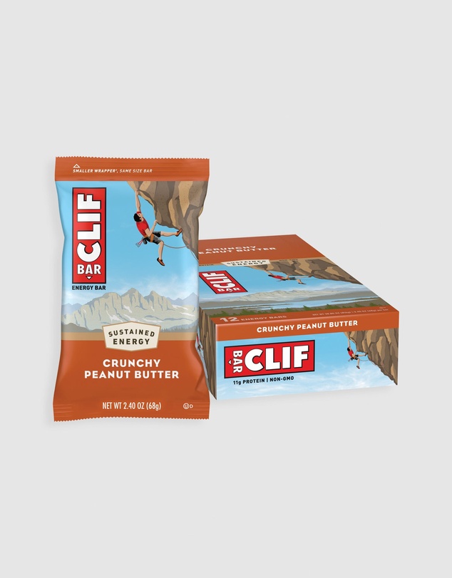 CLIF - Crunchy Peanut Butter Energy Bar - 12x68g