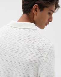 AERE - Organic Cotton Slub Rugby Polo
