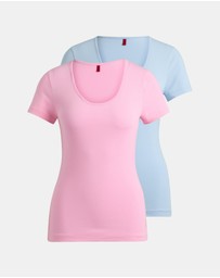 HUGO - Two-Pack Stretch-Cotton T-Shirt Underwear