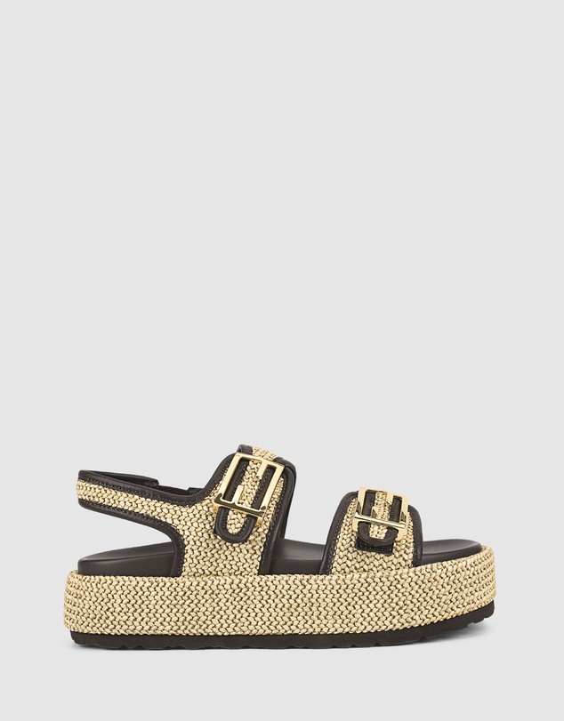 Siren - Apricot Flatform Sandals