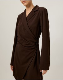 Tussah - Monique Tailored Wrap Mini Dress