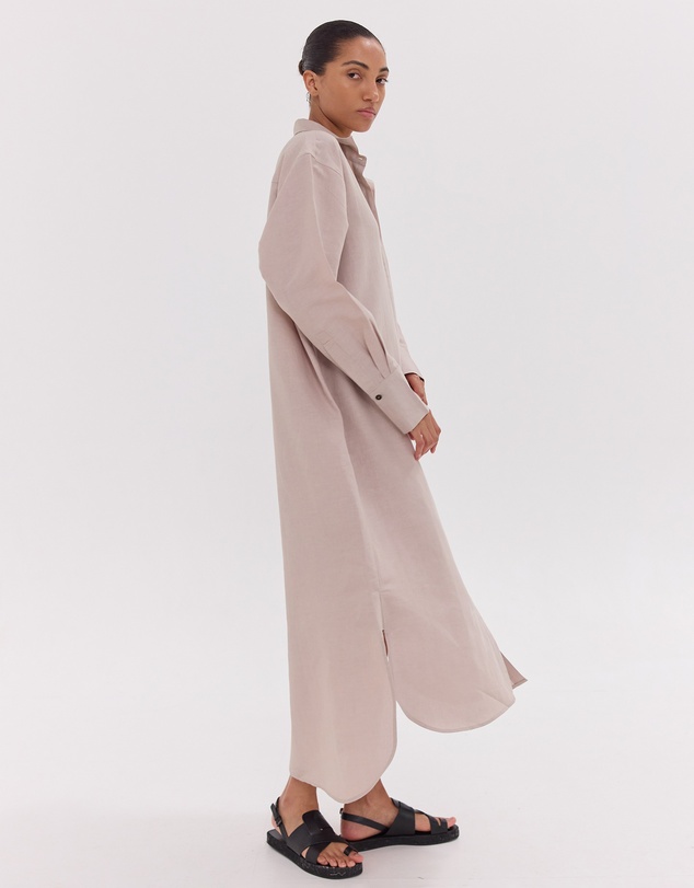 Cloth & Co. - The Shirt Dress | Mushroom