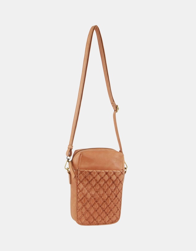 Pierre Cardin - Pierre Cardin Leather Embossed Phone Crossbody Bag