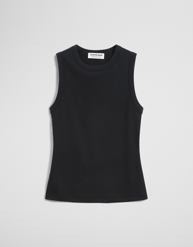 Country Road - Australian Cotton High Neck Tank