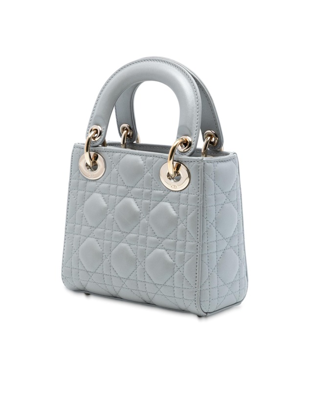 Pre-Loved by Azura Reborn - Pre-Loved Mini Lambskin Cannage Lady Dior