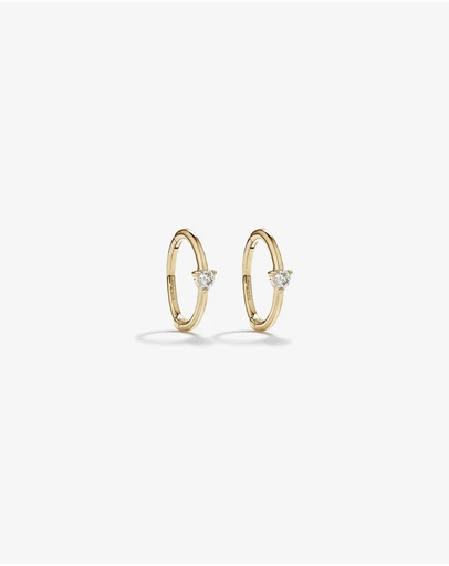 Michael Hill - Diamond Accent Sleeper Earrings in 10kt Yellow Gold