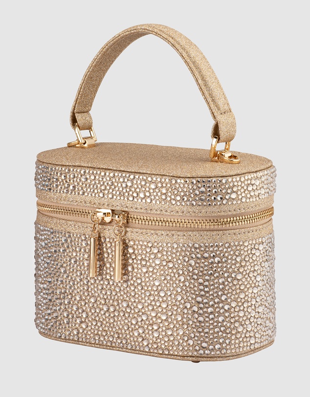 Olga Berg - Beckie Zip Top Crystal Bag