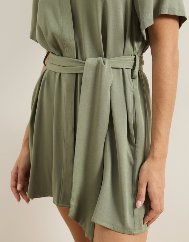 Atmos&Here - Holly Viscose Twill Mini Dress