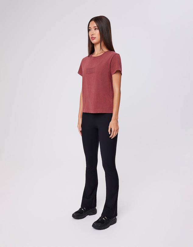 Upstate - Urban Box Tee - Washed Warm Cherry