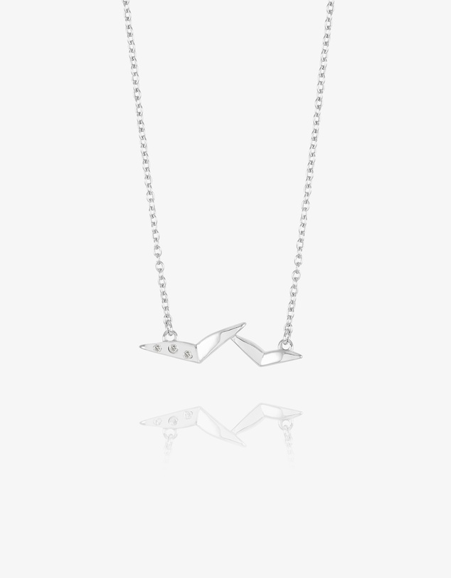 Rachel Jackson - Dreamcatcher Bird Necklace Silver
