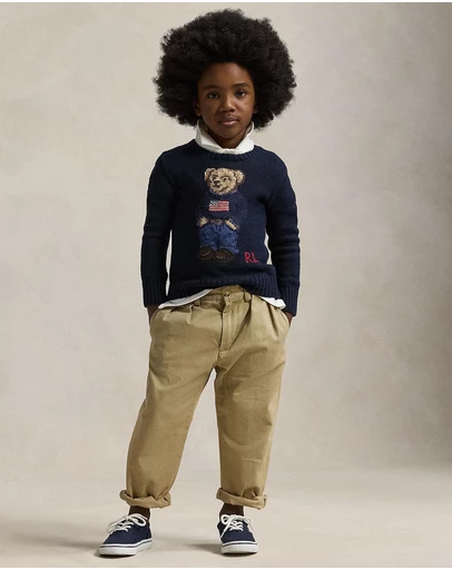 Polo Ralph Lauren - Polo Bear Cotton Sweater - Kids
