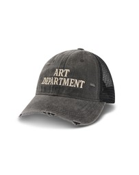 THE TALES - Destroyed Art Department Black Trucker Cap