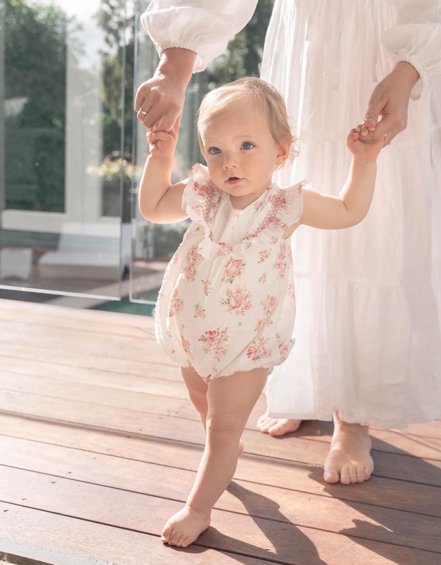 Bebe by Minihaha - Chelsea Frill Yoke Romper
