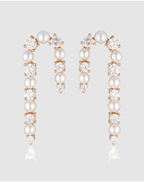 Georgini - Candy Cane Pearl Earrings