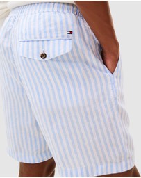 Tommy Hilfiger - Mercer 7 Inch Linen Stripe Shorts