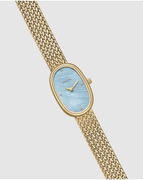 Breda - Jane Tethered Gold and Metal Mesh Watch, 18MM