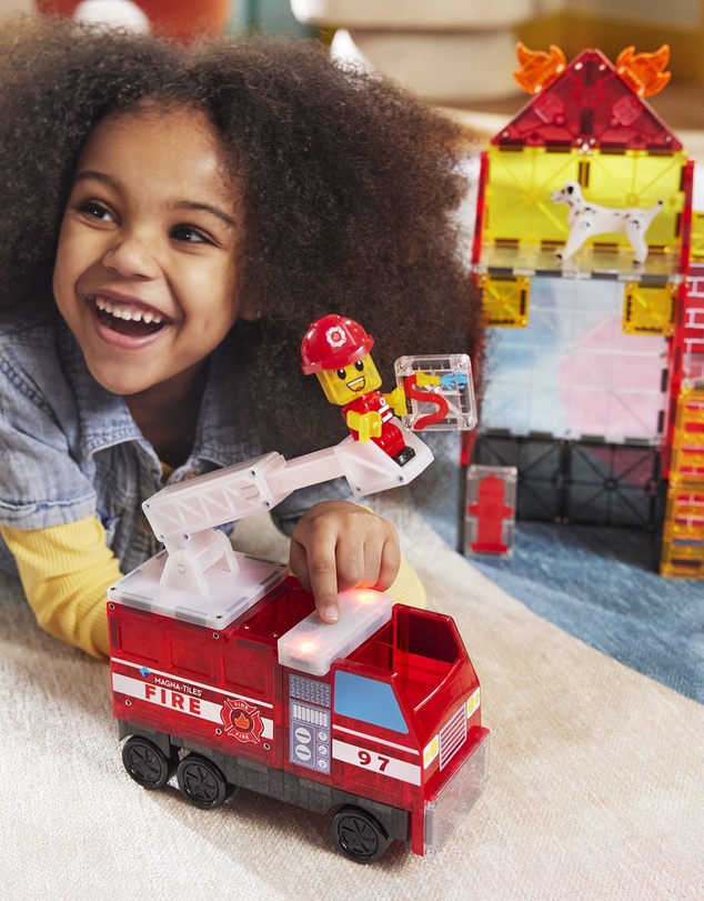 Magna-Tiles - MAGNA-TILES - Fire Station - 50 Piece