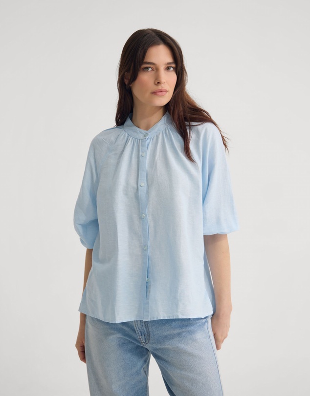 Oxford - Annika Washed Linen Shirt